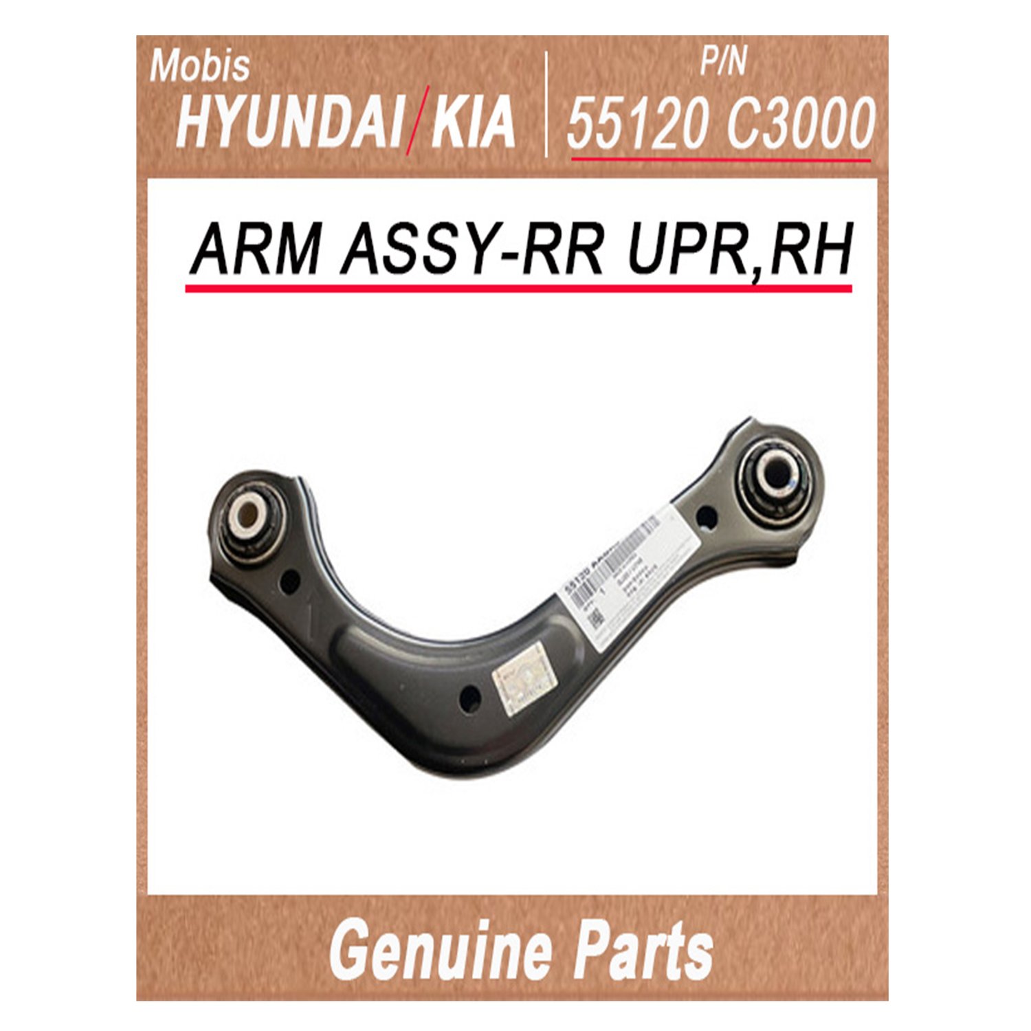 55120C3000 _ ARM ASSY_RR UPR_RH _ Genuine Korean Automotive Spare Parts _ Hyundai Kia _Mobis_