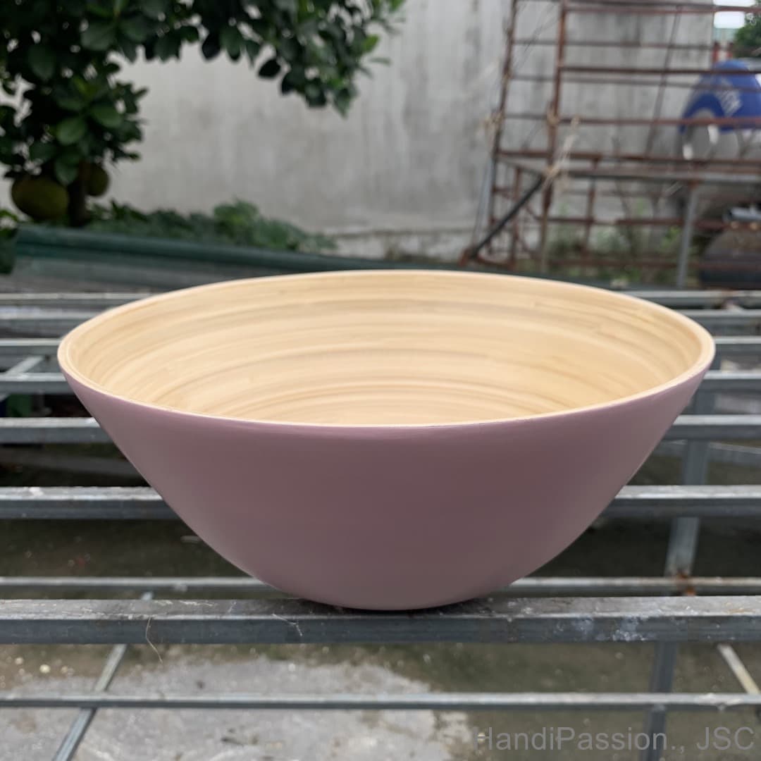 Bamboo Cereal Bowl with Customized Colors