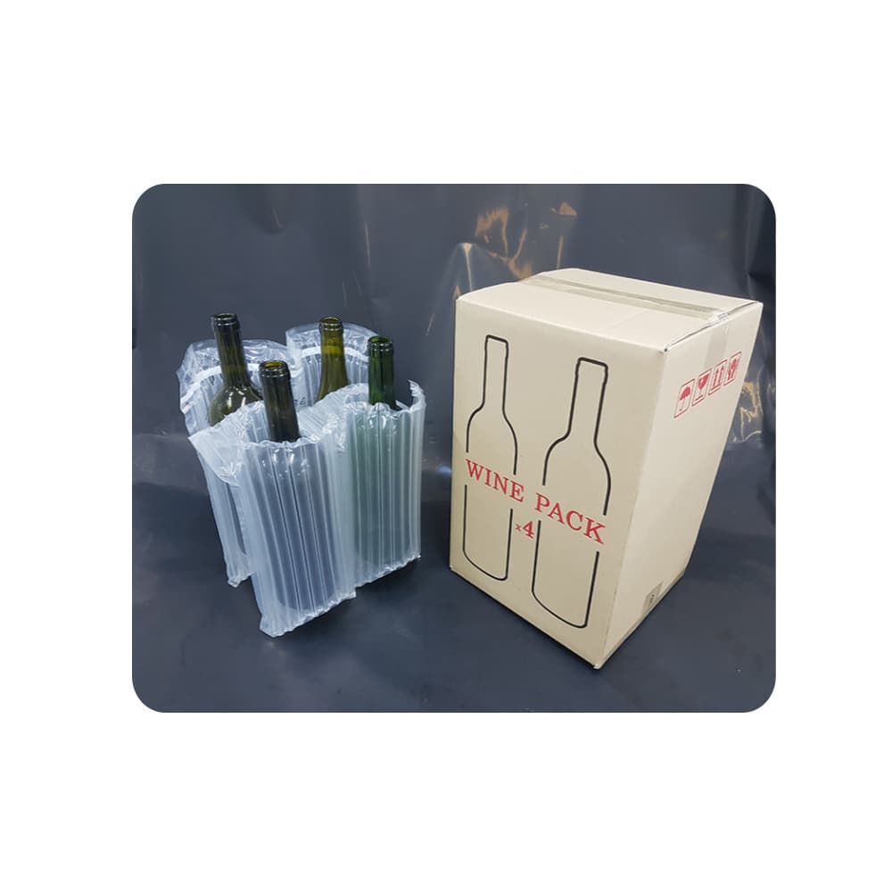 Eco Friendly Reusable Air Inflatable Packaging Air Column Bag for Wine Bottle Transport Protection