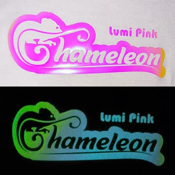 Chameleon Luminous  Heat Transfer Vinyl for Garment and T_Shirts_ Glow Effect in the Dark