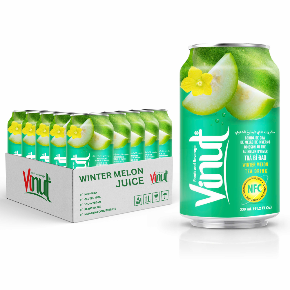 Free Sample_Marketing Support _ 330ml Winter Melon Fruit Juice Tea Drink_ Private Label OEM_Wholesal