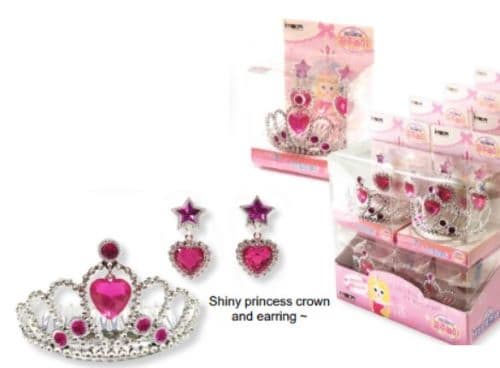 BB PRINCESS CROWN AND EARRING