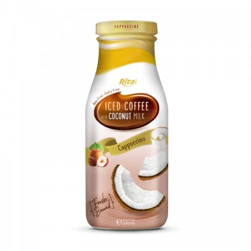 Wholesale Coffee Cups Ice Coffee Coconut Milk drink From RITA pure coffee drink Vietnam