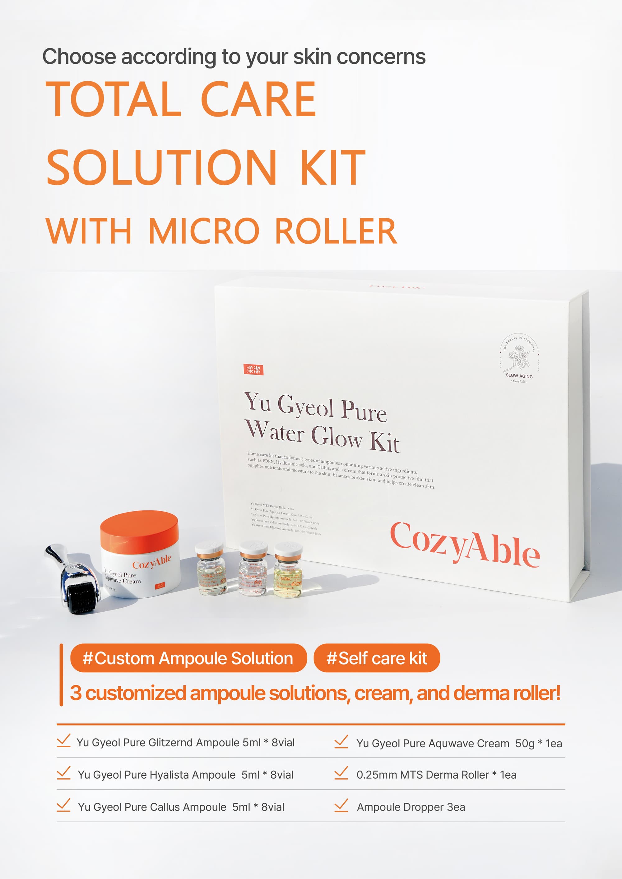 Total Care Solution Beauty Kit with Micro Roller
