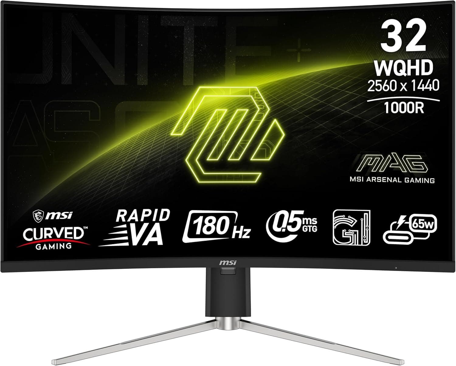 msi MAG 325CQRF QD E2 31_5_inch 2560 x 1440 _QHD_ Computer Monitor 180Hz Speaker Black