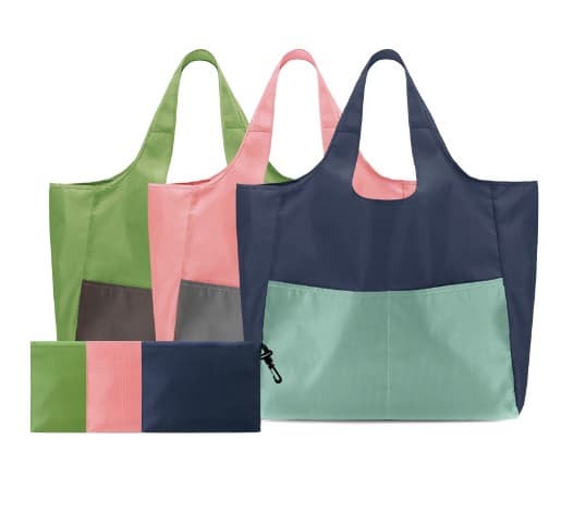 portable folding promotion reusable  big pocket shopping bag