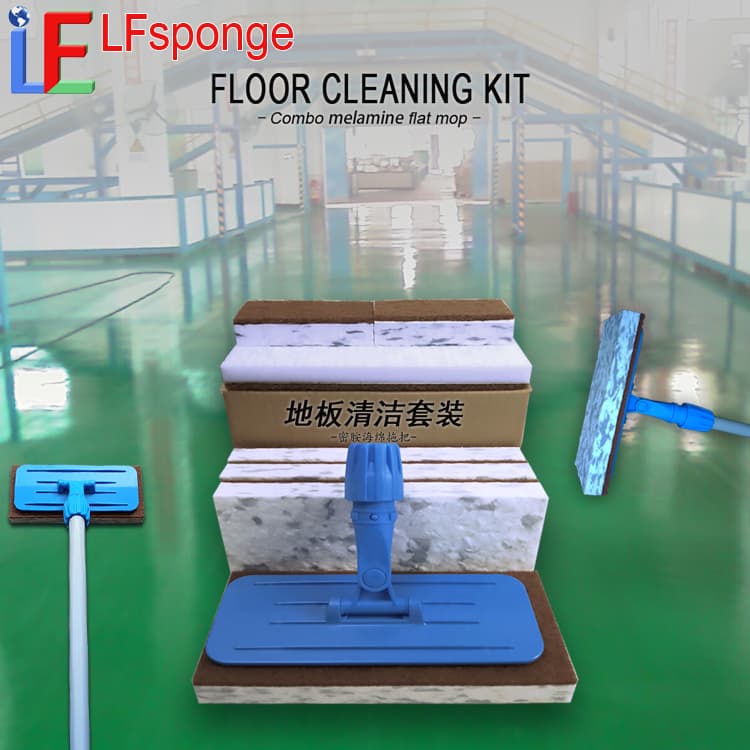 Floor Cleaning Kit Floor washer  Cleaning Tile Scratch Dirt melamine pad