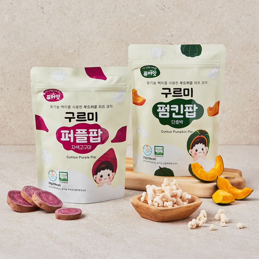 Pure_Eat Organic Cotton Pop 2 Flavors