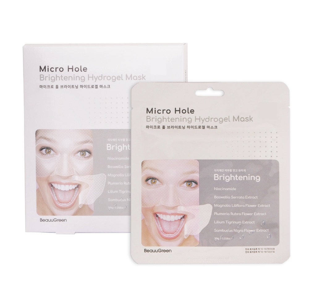 _BeauuGreen_ Micro Hole Brightening Hydrogel Mask 30g