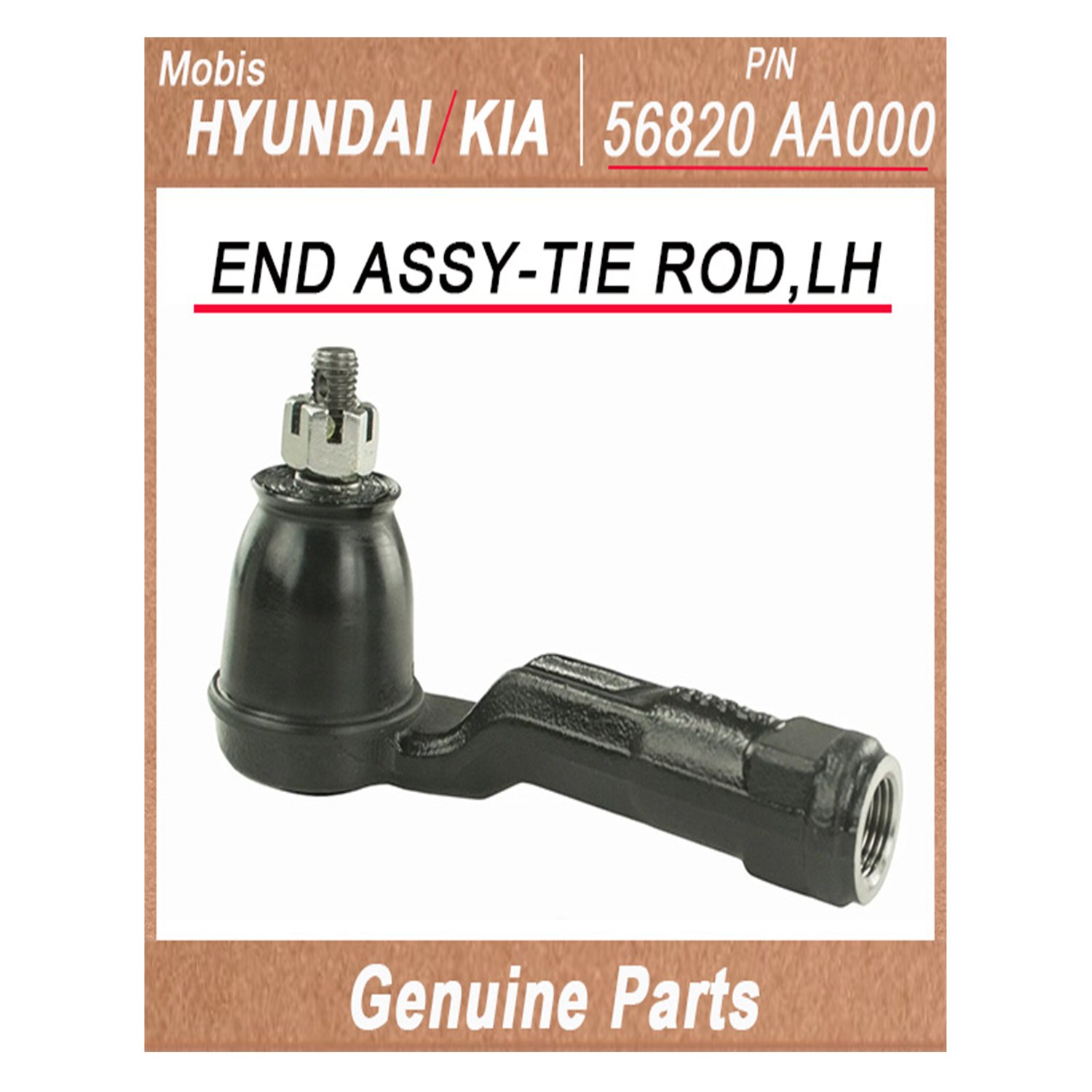56820AA000 _ END ASSY_TIE ROD_LH _ Genuine Korean Automotive Spare Parts _ Hyundai Kia _Mobis_