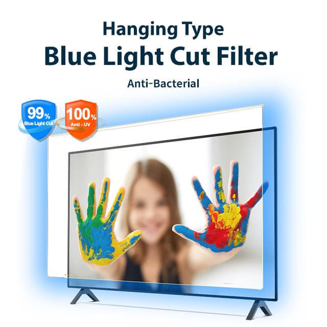 Sview Blue Light Cut Filter Acrylic Hanging Type for Protecting TV Screen