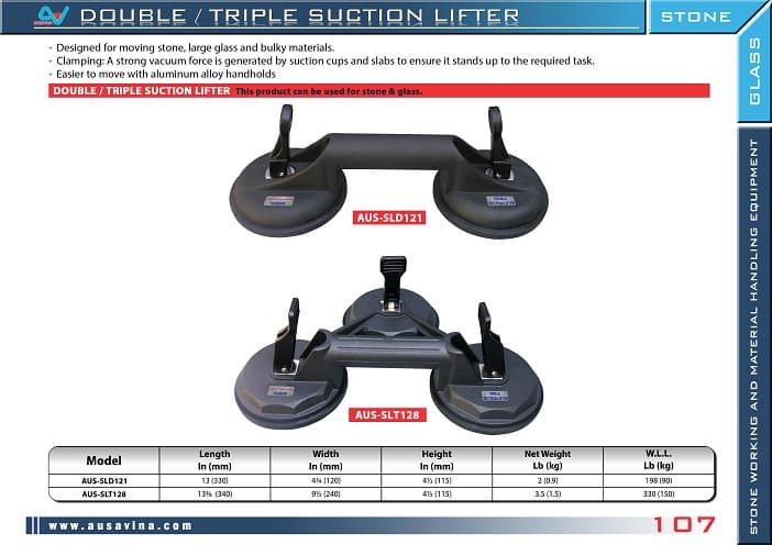 DOUBLE SUCTION LIFTER
