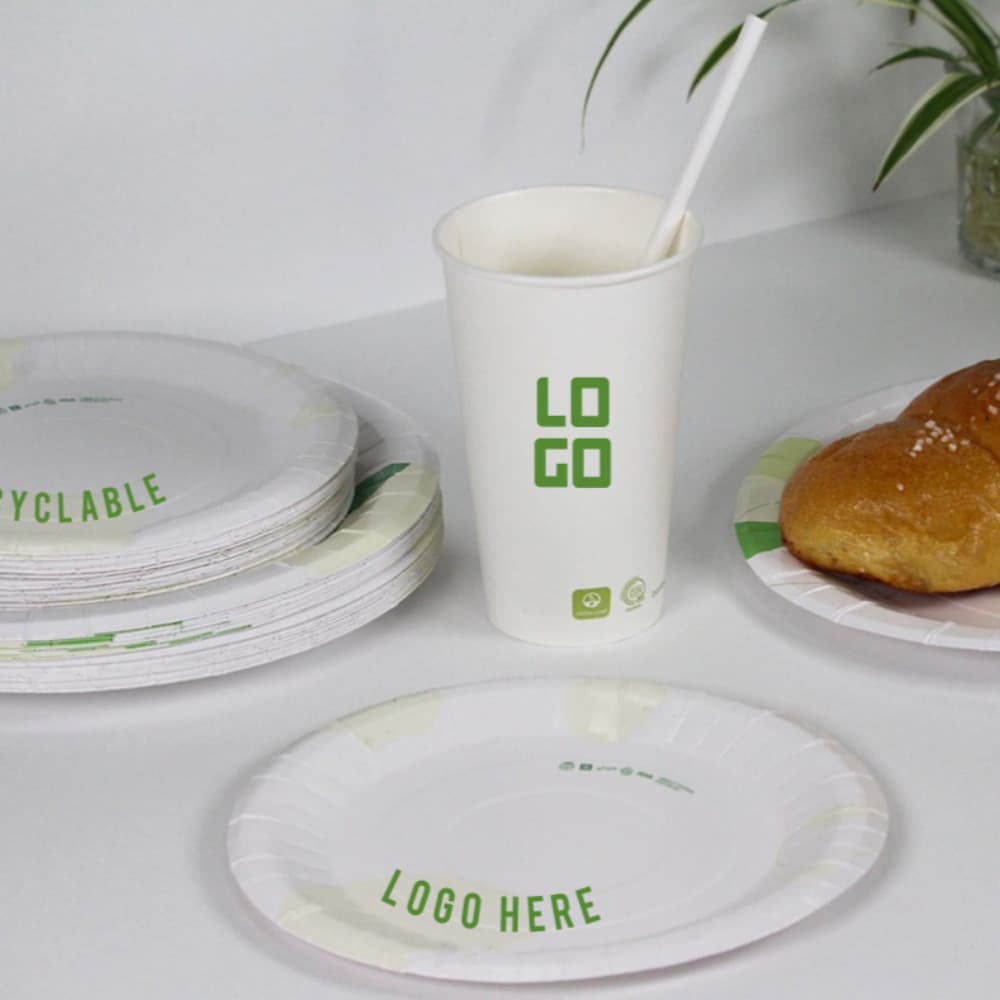 100_ Biodegradable Water_Soluble Coating Disposable Plates _ Noodle Cups _ Bowls