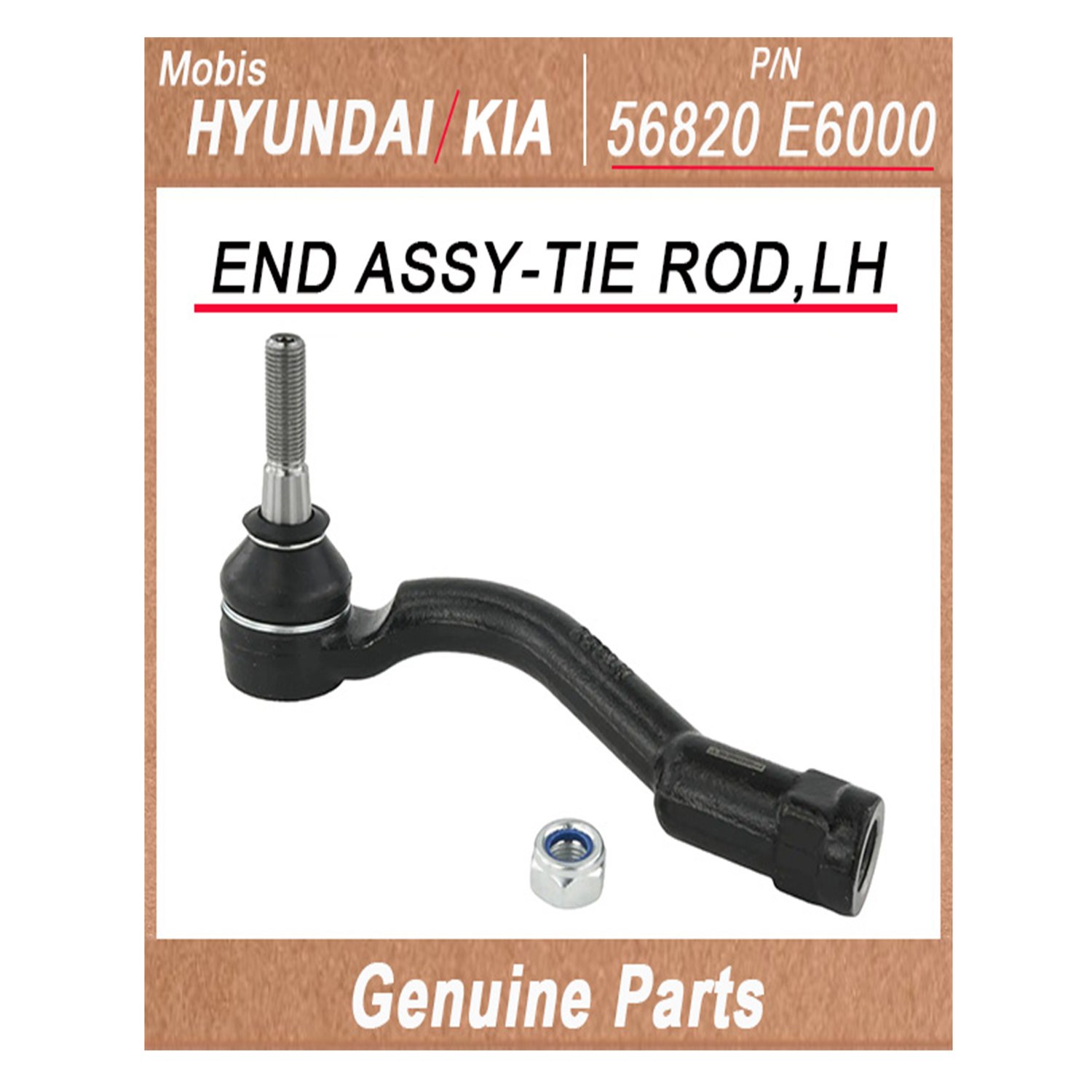 56820E6000 _ END ASSY_TIE ROD_LH _ Genuine Korean Automotive Spare Parts _ Hyundai Kia _Mobis_