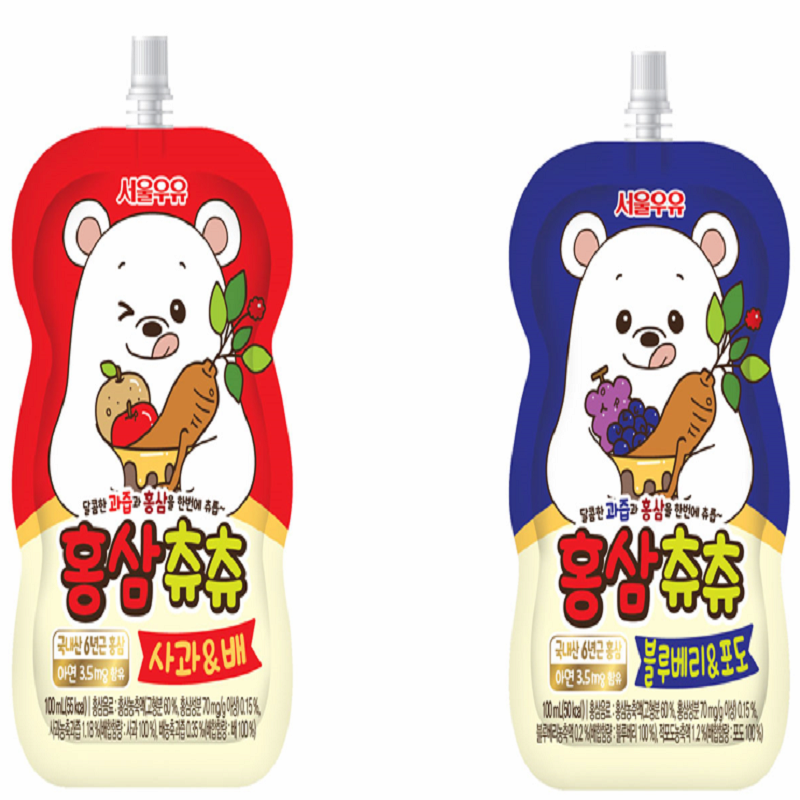 Beverage Red Ginseng ChuChu Apple_Pear Children _blueberries _grapes