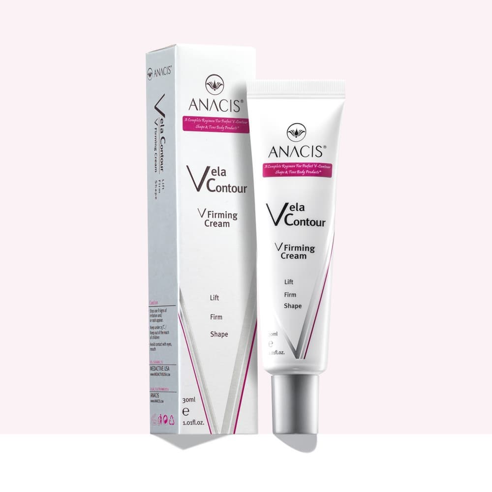 Vela Contour Firming Cream 30ml Neck Chin Jawline Sculpting Wrinkle Sagging Skin Tightening Lifting