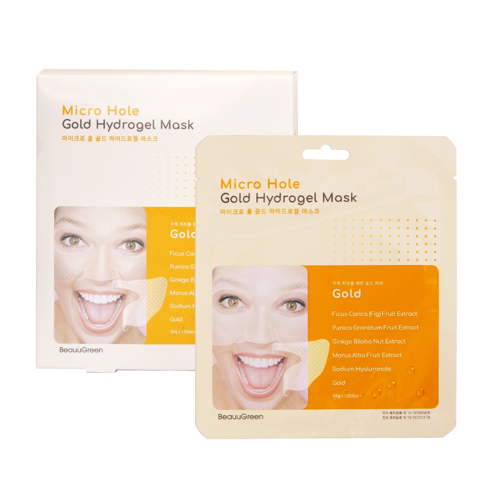 _BeauuGreen_ Micro Hole Gold Hydrogel Mask 30g