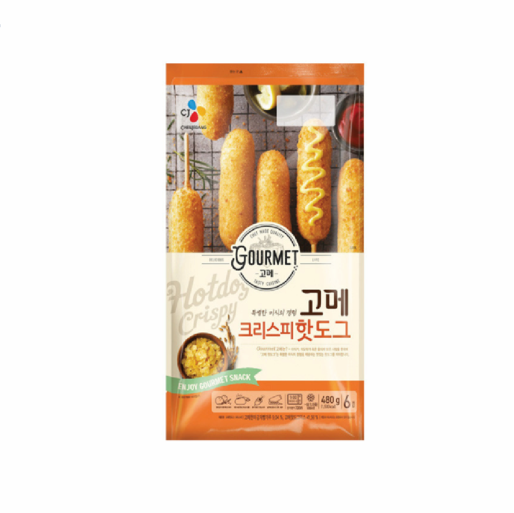 CJ Gourmet Crispy Hot Dog 480G