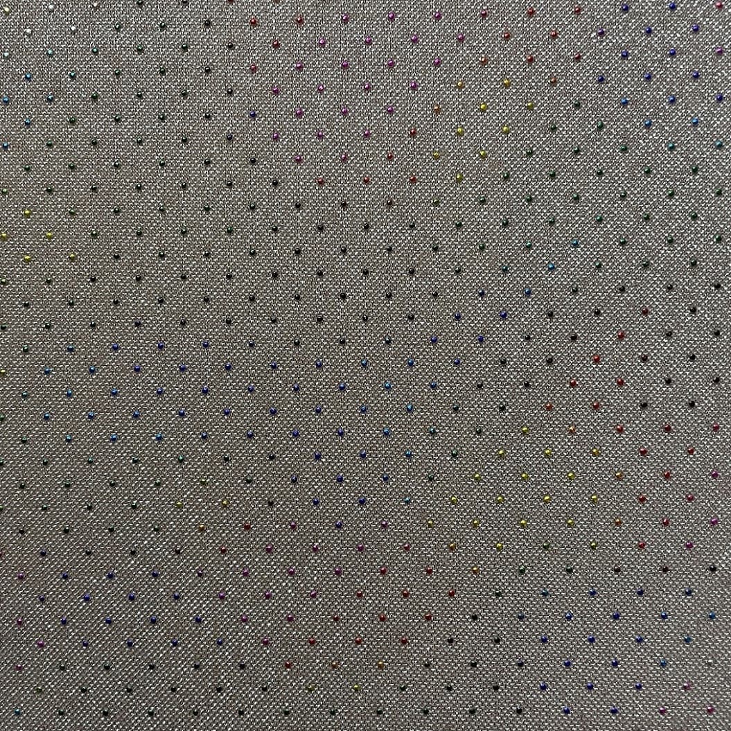 Korean nylon metallic with dew drop knit fabric _ SNF_2202 _