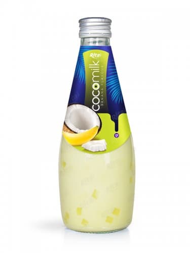 Coconut Milk With Banana Flavor 290ml Glass Bottle from RITA