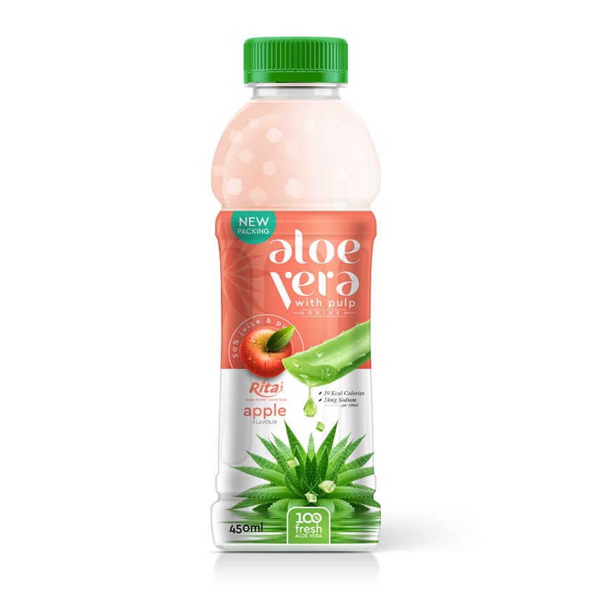 450ml Apple Juice Aloe Vera With Pulp Drink from RITA beverage