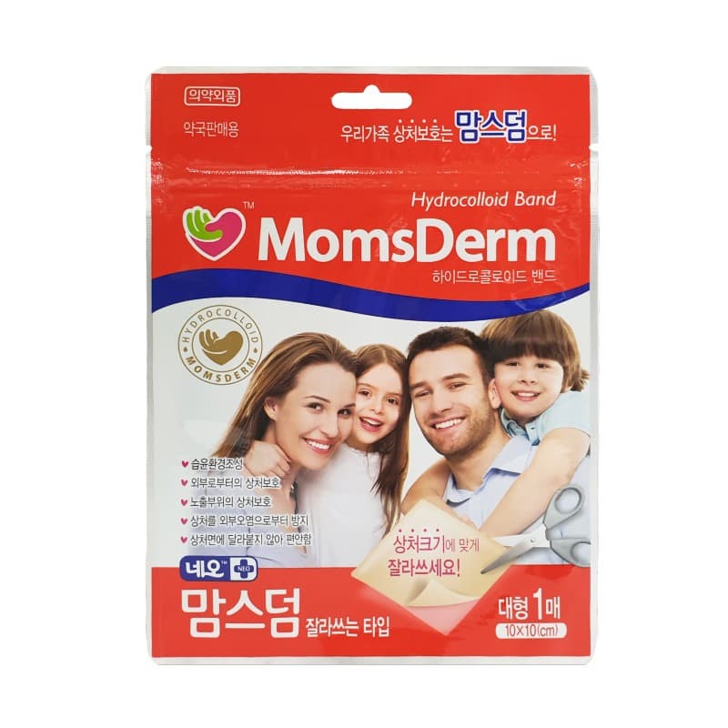 MomsDerm Hydrocolloid sheet band free_cutting type square 3_9x3_9 in 1sheet
