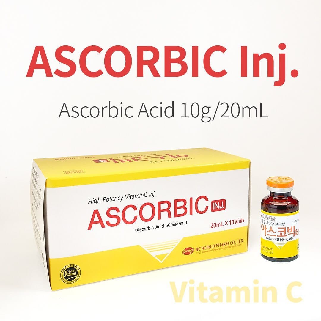 ASCORBIC 10000mg Made in Korea Ascorbic Acid Vitamin C Skin Whitening Skin Brightening Snow White