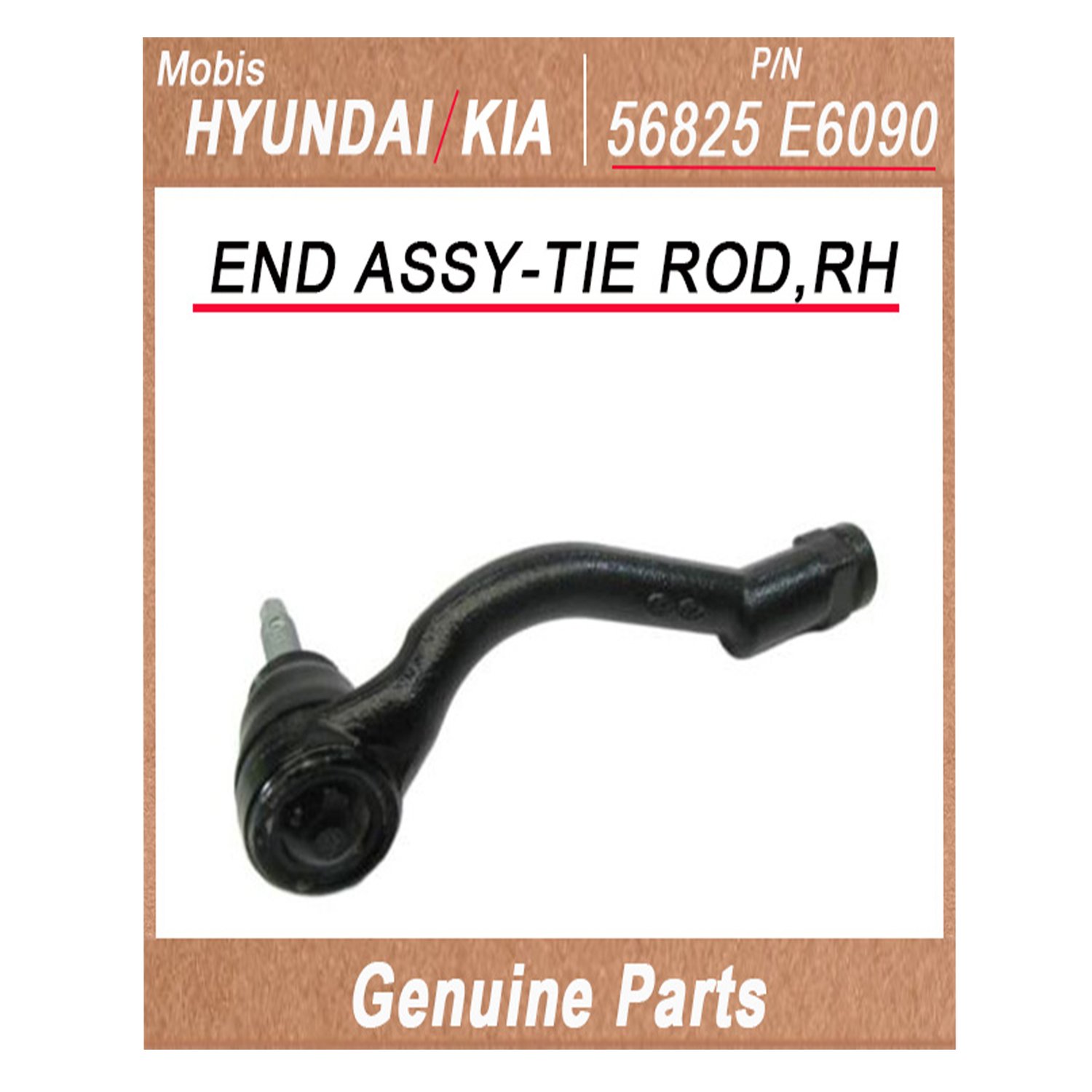 56825E6090 _ END ASSY_TIE ROD_RH _ Genuine Korean Automotive Spare Parts _ Hyundai Kia _Mobis_