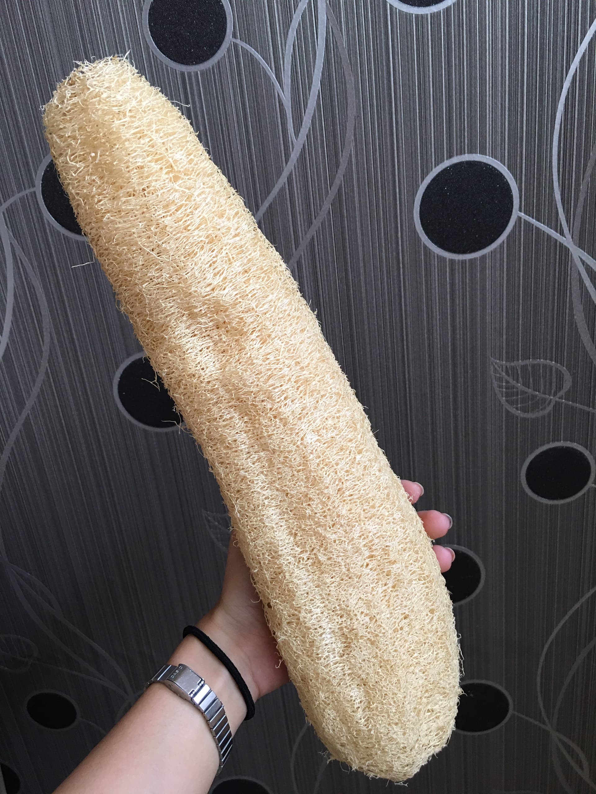 Natural loofah whole shape 30_35cm from Vietnam supplier Safimex company