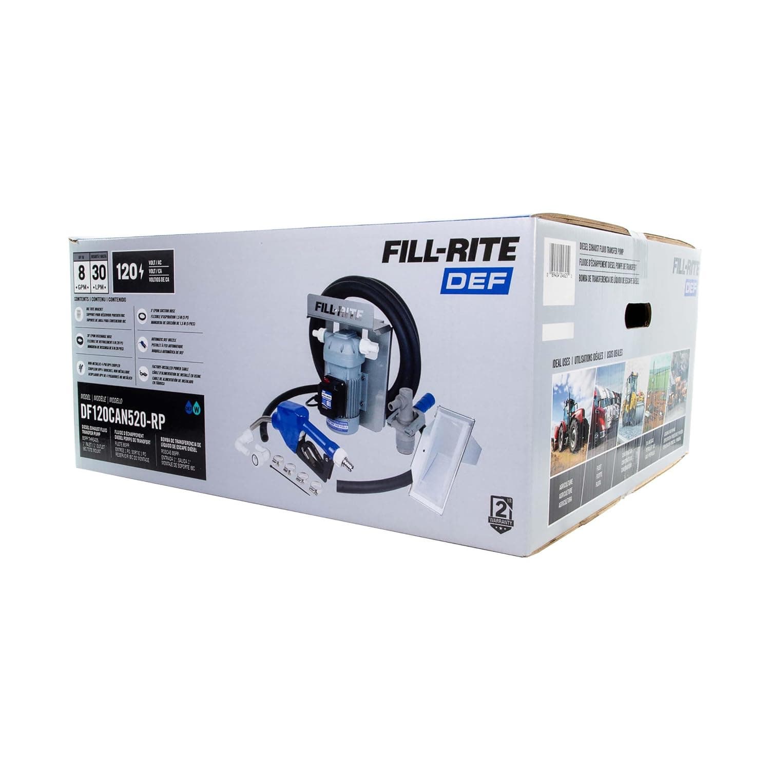 Fill_Rite DF120CAN520_RP 120V 8 GPM Diesel Exhaust Fluid Transfer Pump Dispense Coupler