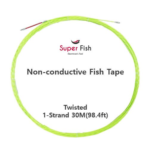 Twisted 1_strand fish tape 30M_98_4ft_ Green from Korea_