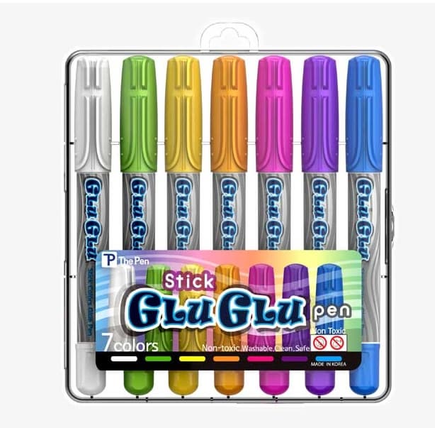 Color glue stick twister pen type