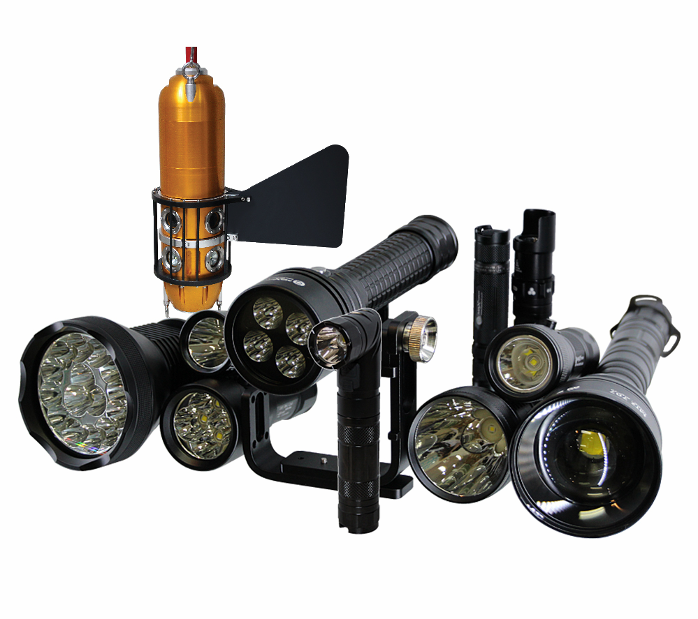 LED flashlights_ underwater flashlights_ underwater camera_ searchlight_ torch_ emergency kit_ fan