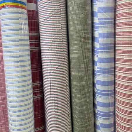 17026_CSL _ Cotton Linen Yarn Dyed Stripe Woven 53_54_