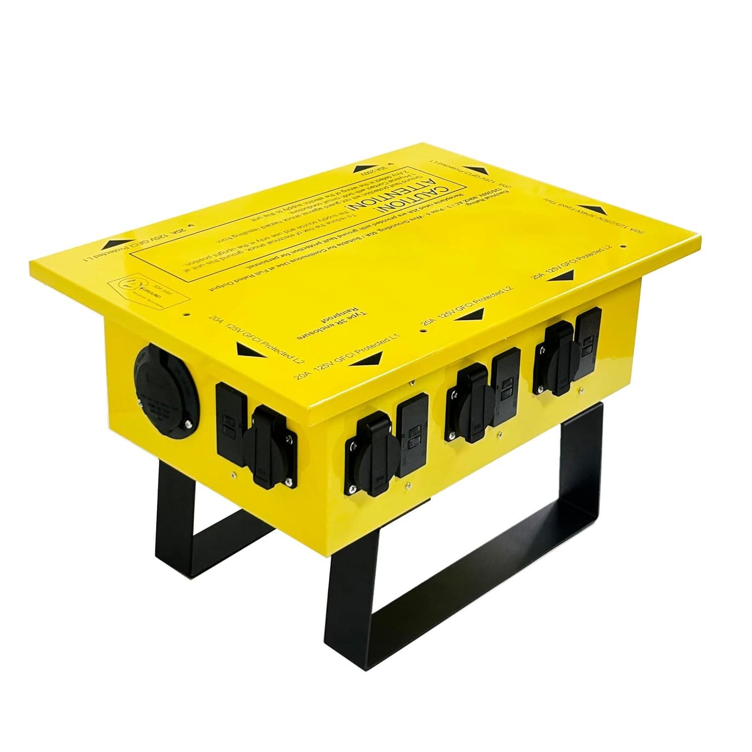 Power Distribution Box 50Amp 125_250V Sockets and Circuit Breaker Temporary Power Box