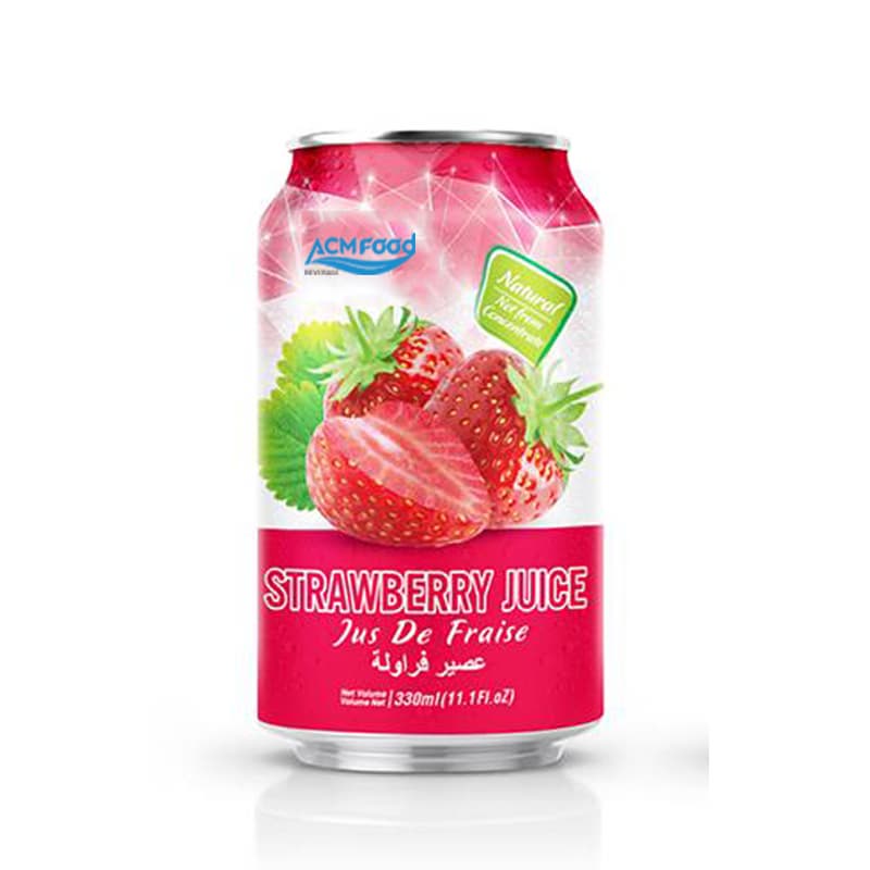 330ml ACM Brand Strawberry Juice Canned NFC from ACM FOOD supplier