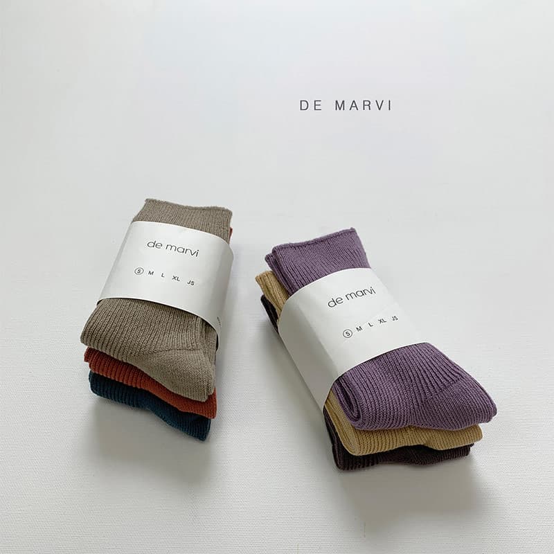 DE MARVI Kids Children Autumn Casual Socks Set Fashion Korean Manufacturer MADE IN KOREA