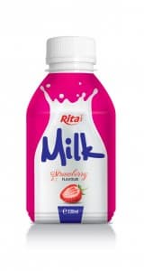 Milk Strawberry Drink Flavour PP Bottle