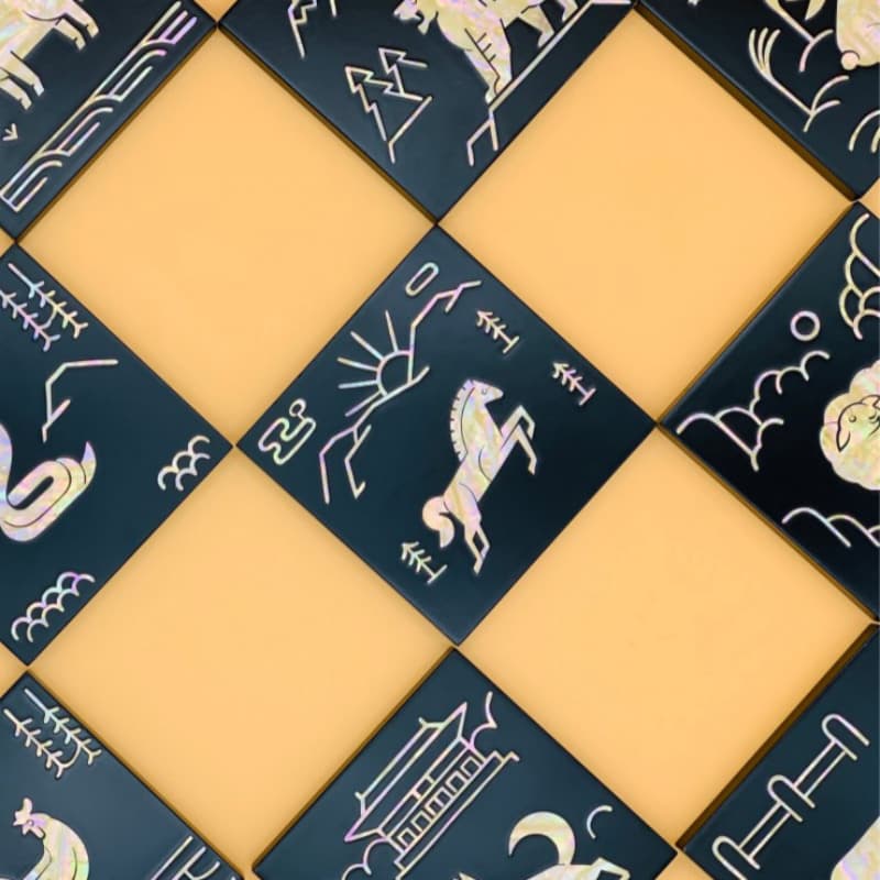 The Twelve Zodiac Animals Coaster