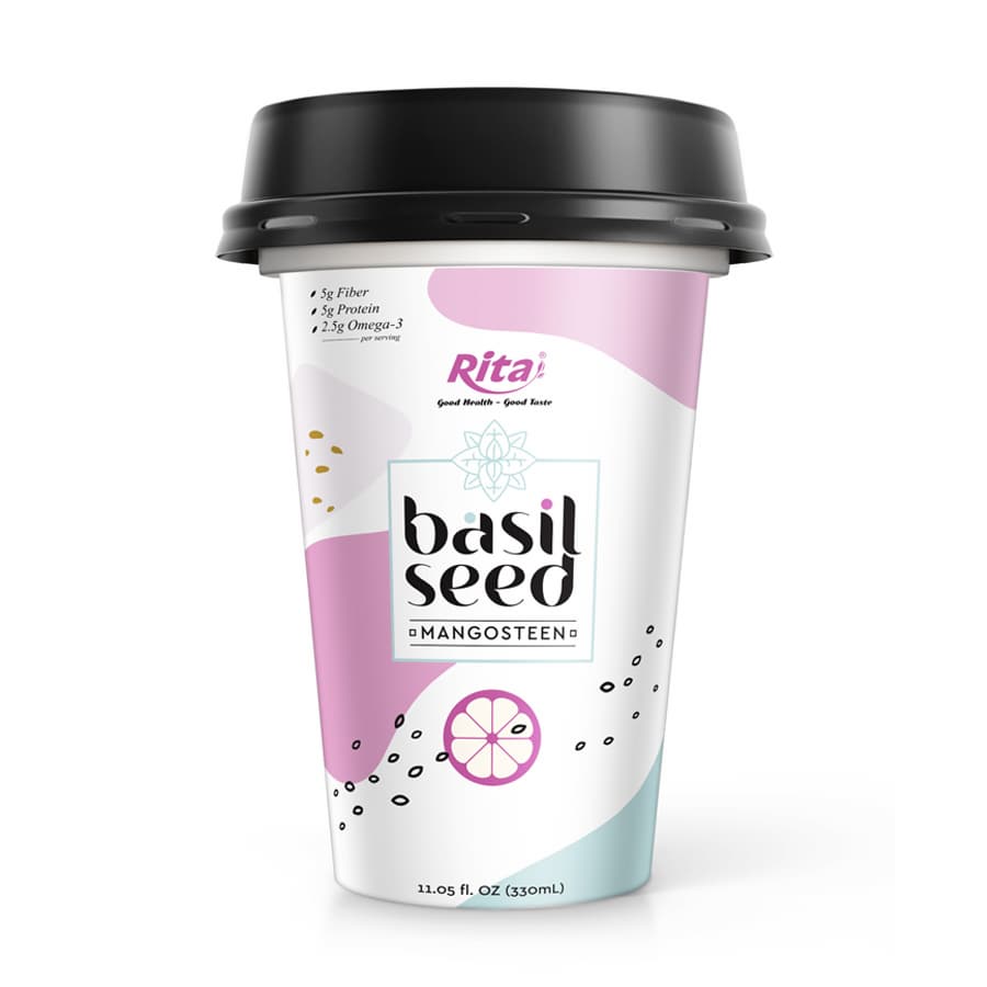 PP Cup 330ml Basil Seed With Mangosteen