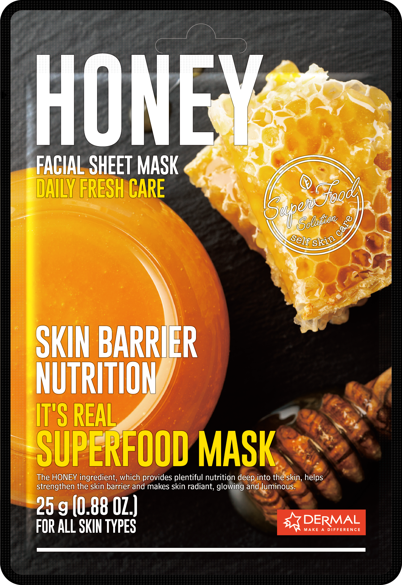 Dermal It_s Real Superfood Mask Honey