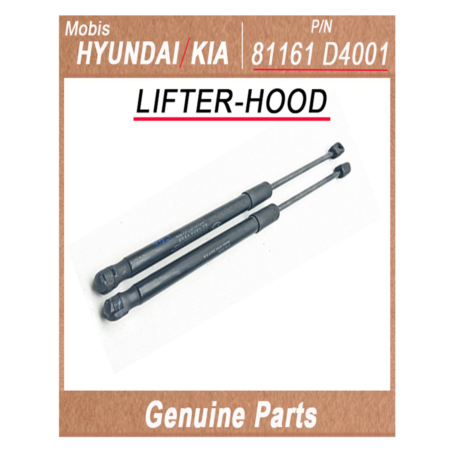 81161D4001 _ LIFTER_HOOD _ Genuine Korean Automotive Spare Parts _ Hyundai Kia _Mobis_