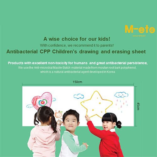 Writing and erasable child antibacterial CPP sheet paper