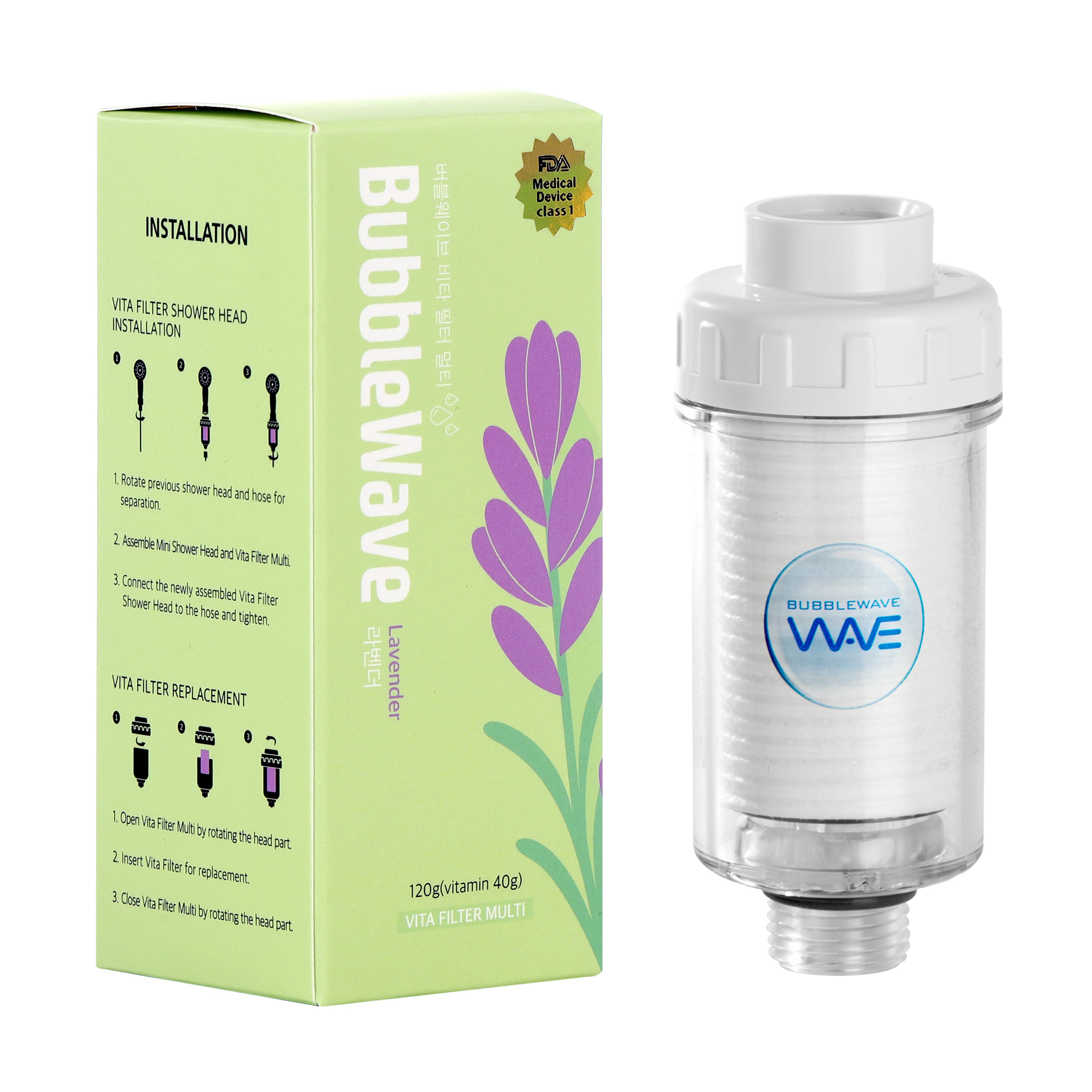 BUBBLEWAVE Vitamin C Multi Refill Shower Filter  12 Scents of Aroma