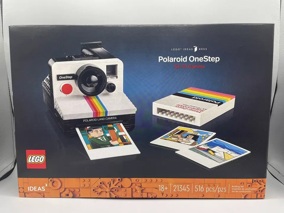 LEGO Ideas 21345 Polaroid OneStep SX_70 Camera _516 Pcs Part_