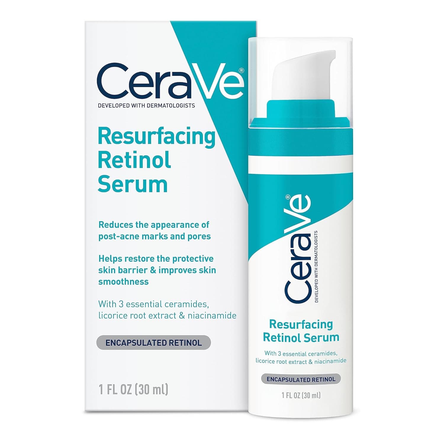CeraVe Retinol Serum for Post_Acne Marks and Skin Texture
