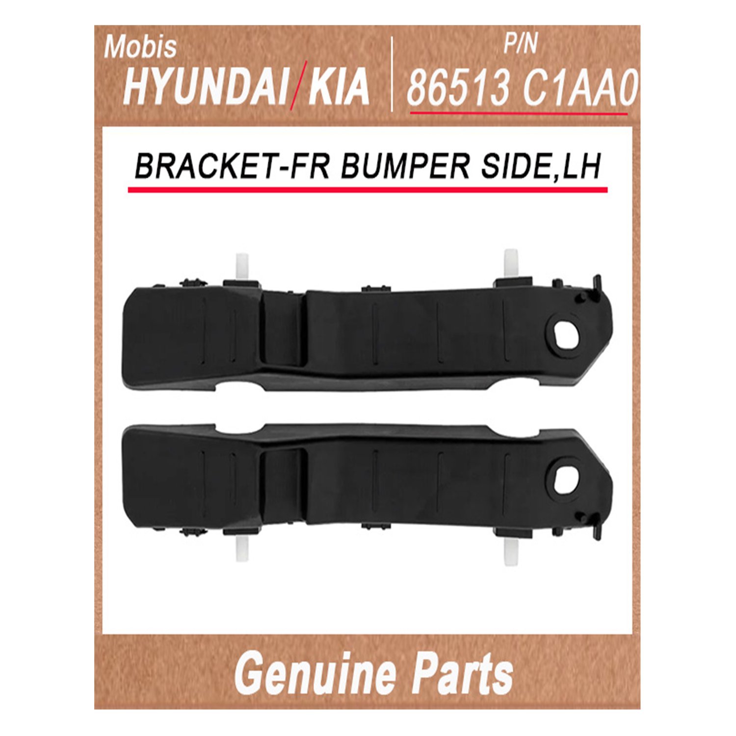 86513C1AA0 _ BRACKET_FR BUMPER SIDE_LH _ Genuine Korean Automotive Spare Parts _ Hyundai Kia _Mobis_