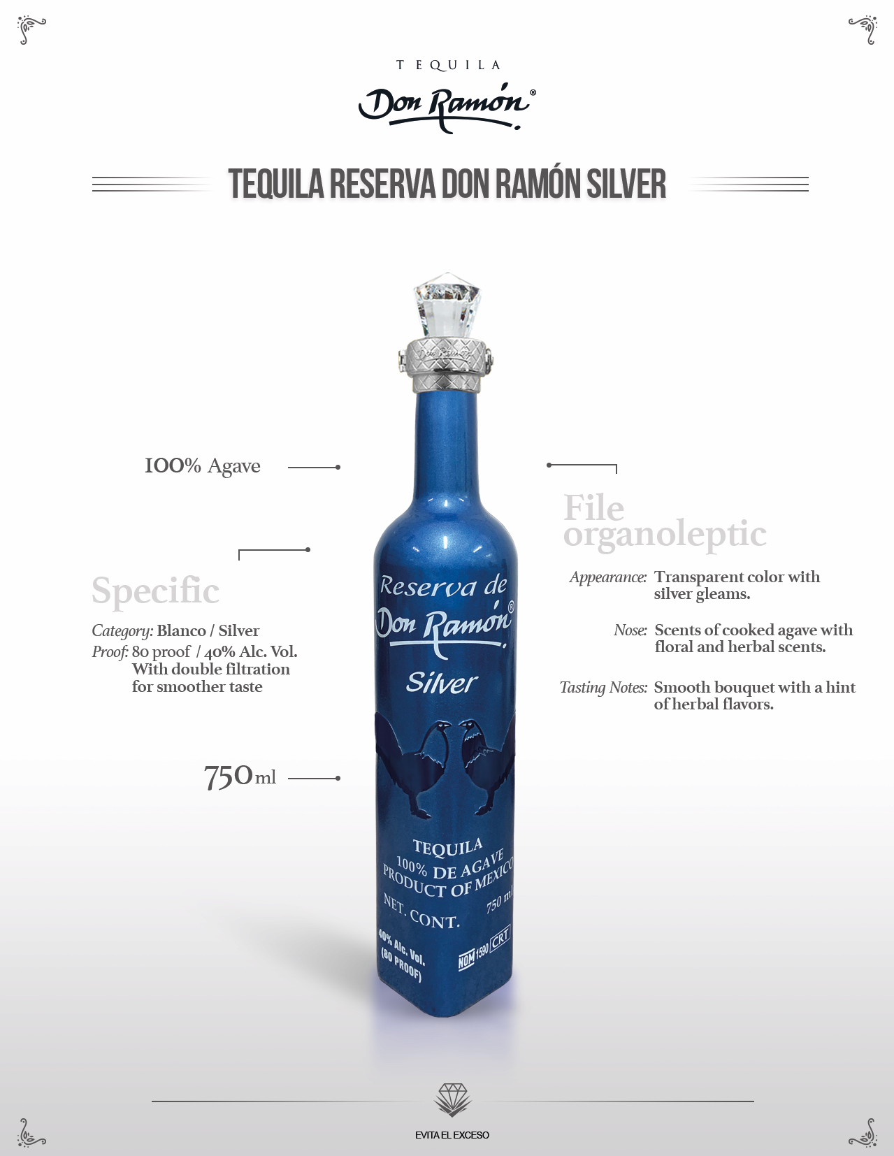 Tequila Reserva Don Ramon Silver 100_