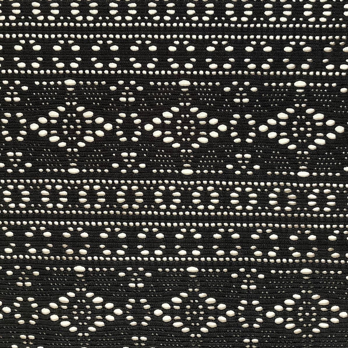 Poly span eyelet luxury stripe pattern jacquard knit _ SND_2528 _