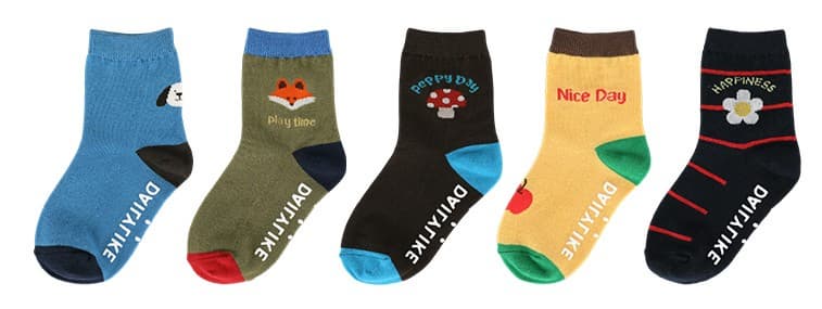 Peppy day kids socks 5P _ 01 Set _S_